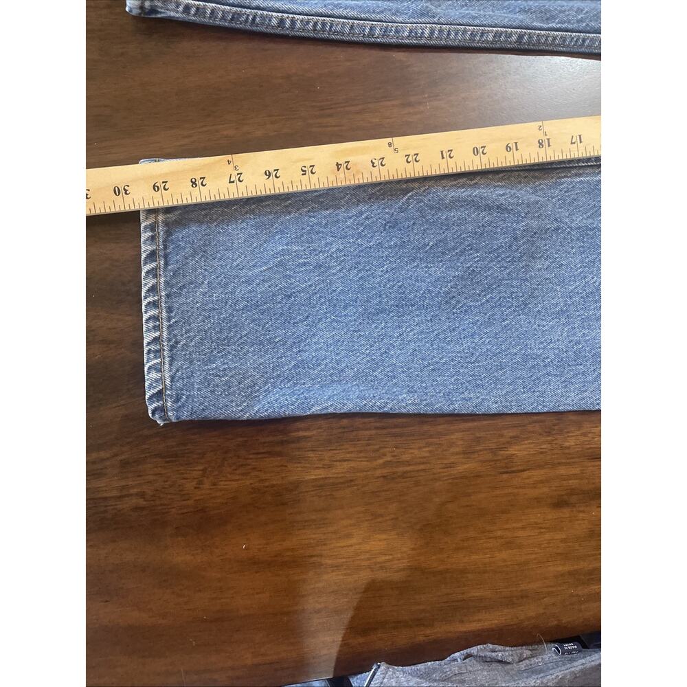 VTG Levis Men 505 Jeans 36x32 Orange Tab Regular Fit Straight Leg Faded 90s - Picture 8 of 9